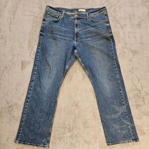 Wrangler Premium Quality Regular Fit Jeans Medium Wash Mens 38x30/39×29
